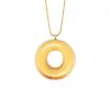 Vanilla Doughnut Pendant Necklace