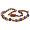 amber teething necklace lapis lazuli