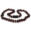 Baltic amber teething necklace cherry color 32cm (12.5 inches)