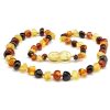 Baltic amber teething necklace Multi Color 28cm (11 inches)